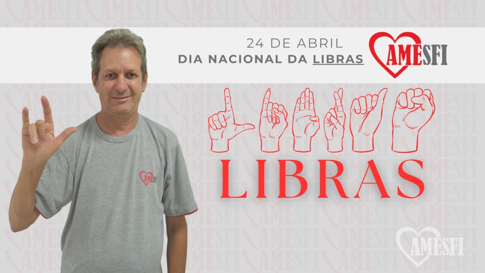 Imagem do post . 24 de abril - Dia Nacional da Língua Brasileira de Sinais (LIBRAS)
